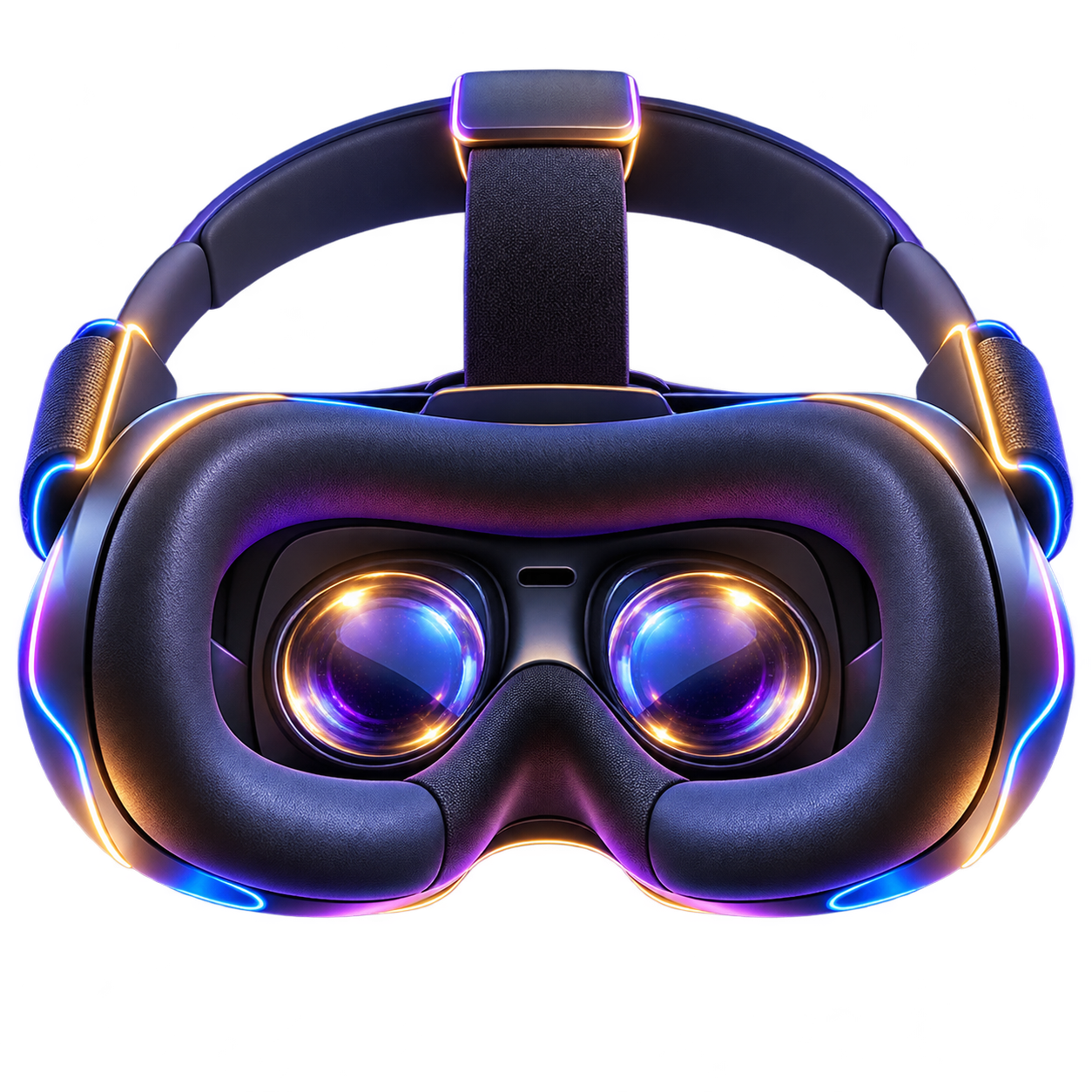 VR okuliare z vnútornej strany